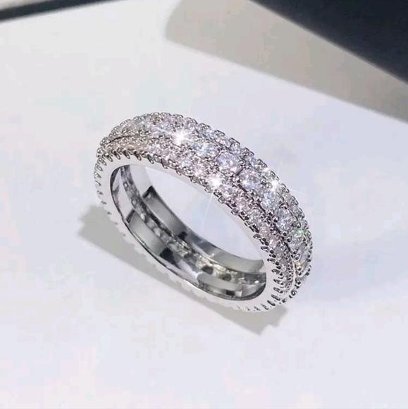 S925 Sterling Silver Fashion Ring | Women's Minimalist Ring | Gift, Engagement - Picture 7 of 10